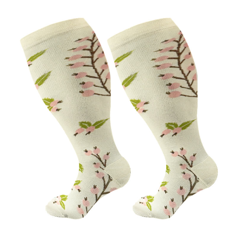 Kompressionsstrümpfe in Übergröße, Lautenrosa (3 Paar) - Beige - 4XL - image 7