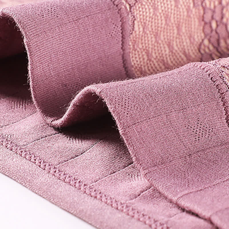 Slips mit hoher Taille und Blumenmuster aus Baumwollspitze in Übergröße (3er-Pack)