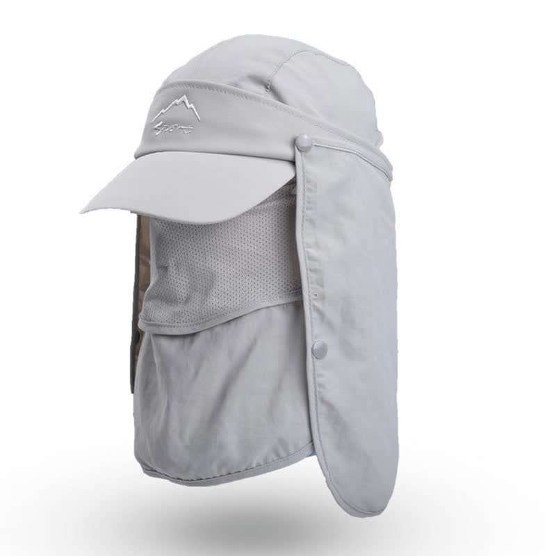 Vielseitig tragbare Baseballkappe mit Sonnenschutz für den Außenbereich - Hellgrau - Einheitsgröße - image 4