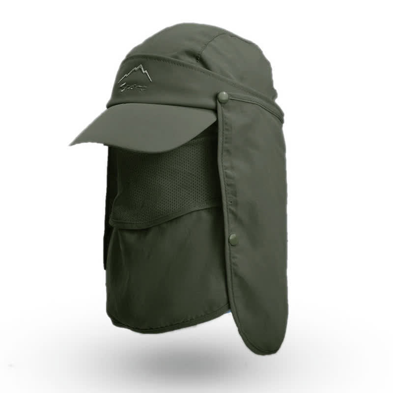 Vielseitig tragbare Baseballkappe mit Sonnenschutz für den Außenbereich - Dunkelgrün - Einheitsgröße - image 8