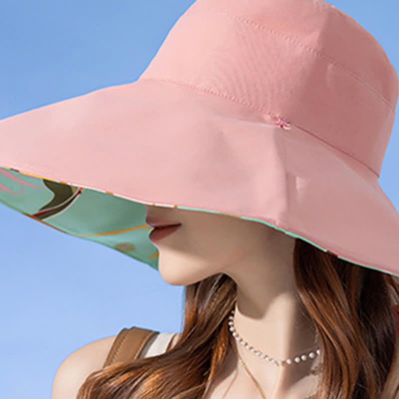 Wendbarer Sonnen-Bucket-Hut mit breiter Krempe - image 2