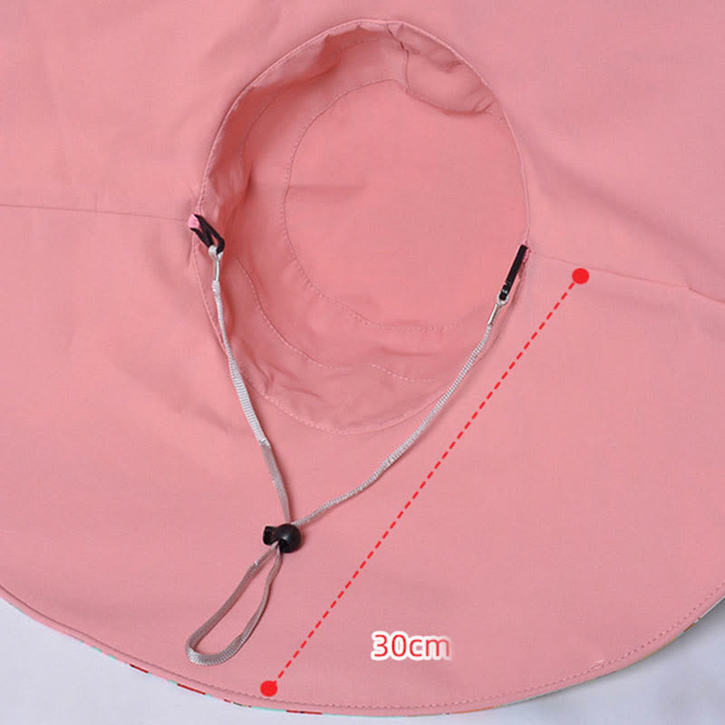 Wendbarer Sonnen-Bucket-Hut mit breiter Krempe - image 3