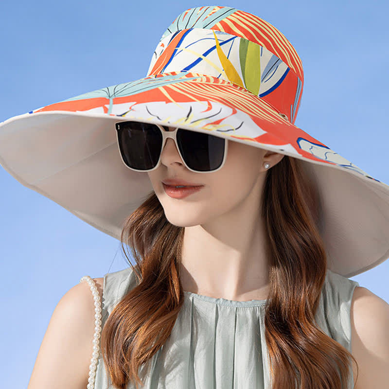 Wendbarer Sonnen-Bucket-Hut mit breiter Krempe - image 8