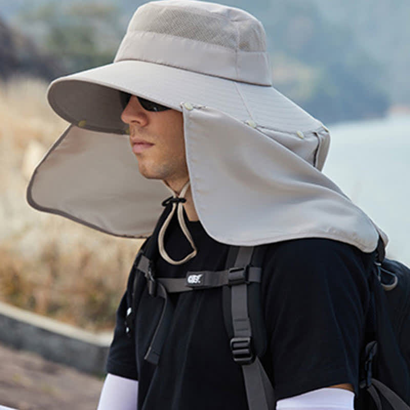 Bucket Hat mit abnehmbarer Nackenklappe - image 1