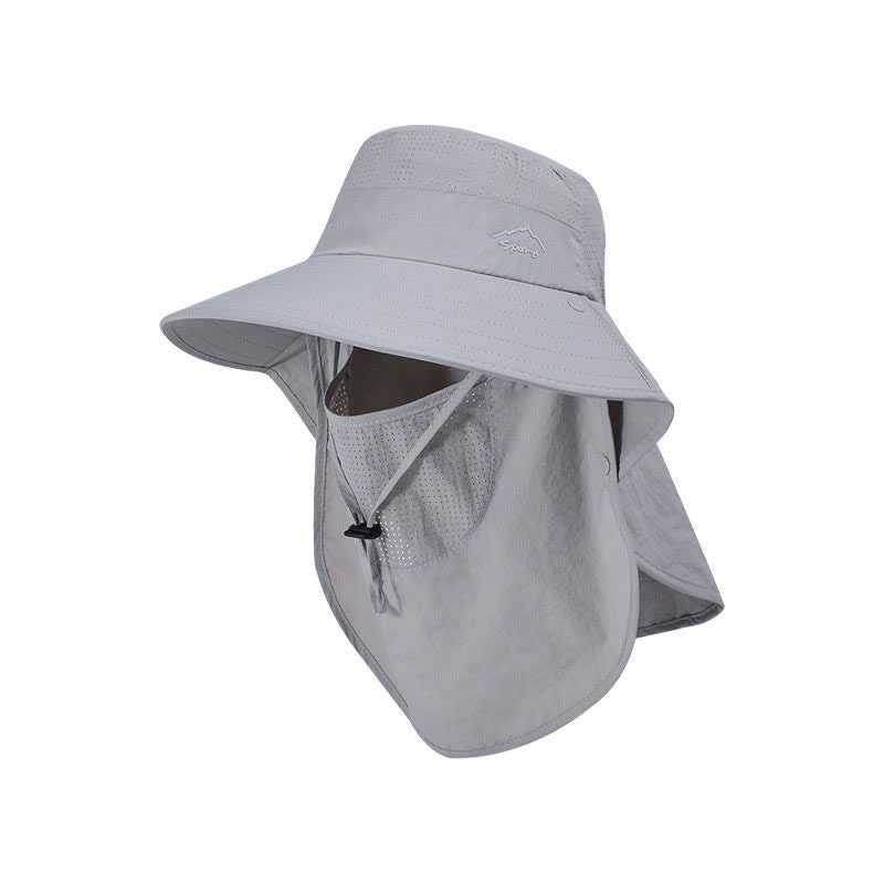 Bucket Hat mit abnehmbarer Gesichtsmaske - Hellgrau - Einheitsgröße - image 6