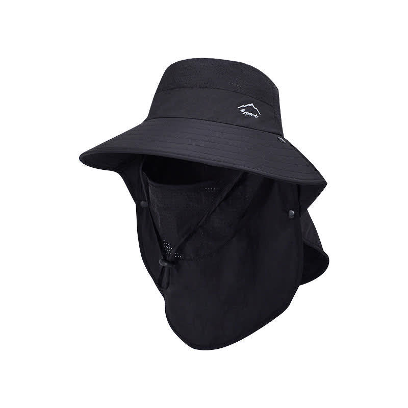 Bucket Hat mit abnehmbarer Gesichtsmaske - Schwarz - Einheitsgröße - image 10