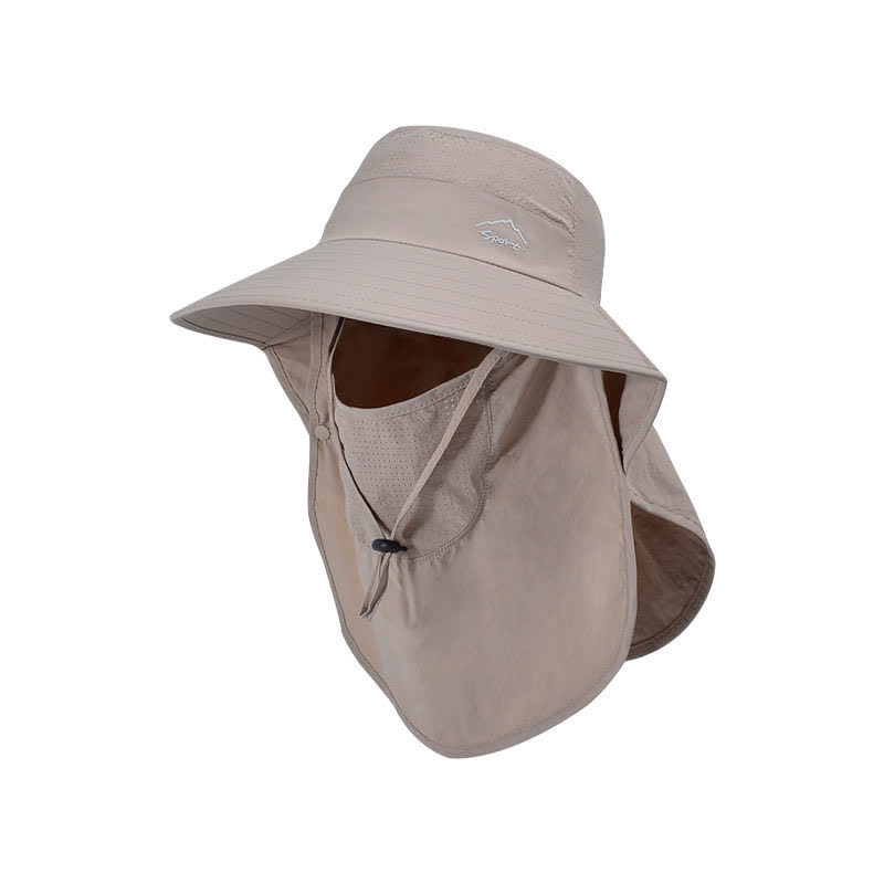 Bucket Hat mit abnehmbarer Gesichtsmaske - Khaki - Einheitsgröße - image 16