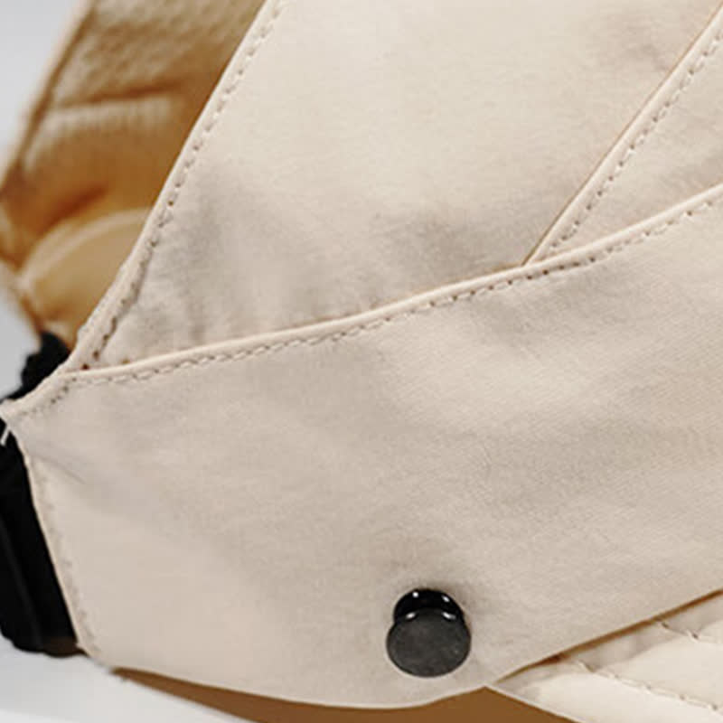 Einfarbiger offener Hut mit breiter Krempe - image 9