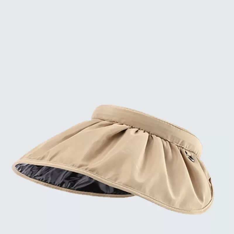 Sonnenhut im Stirnband-Stil mit offener Oberseite und breiter Krempe - Khaki - Einheitsgröße - image 8