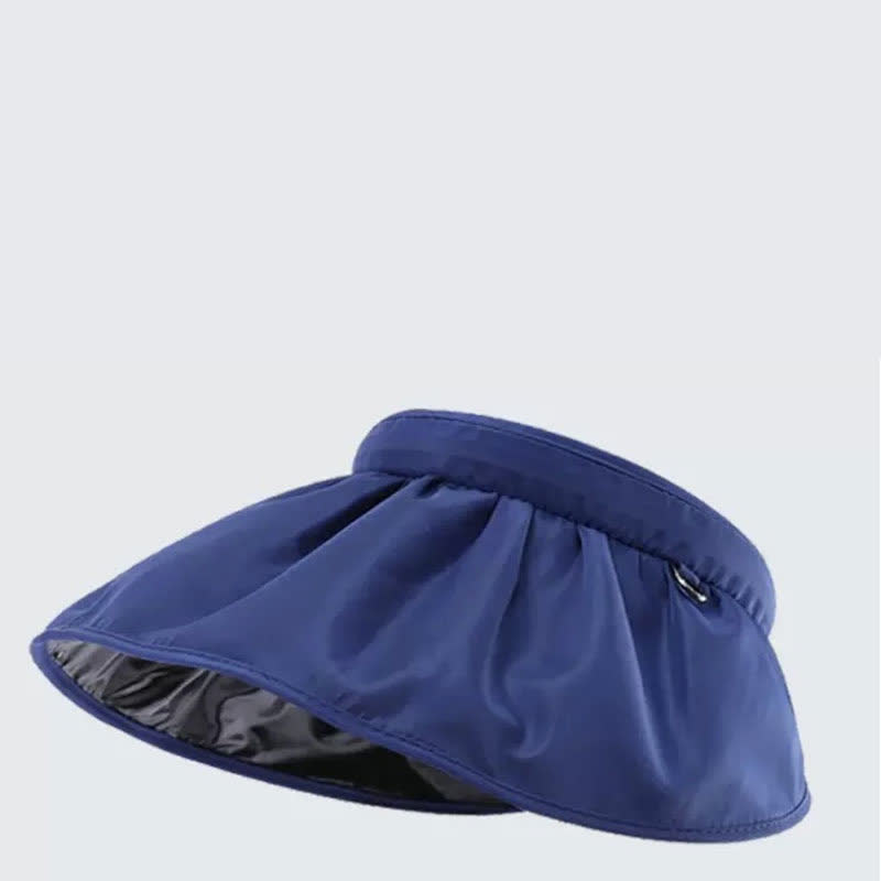 Sonnenhut im Stirnband-Stil mit offener Oberseite und breiter Krempe - Marineblau - Einheitsgröße - image 14