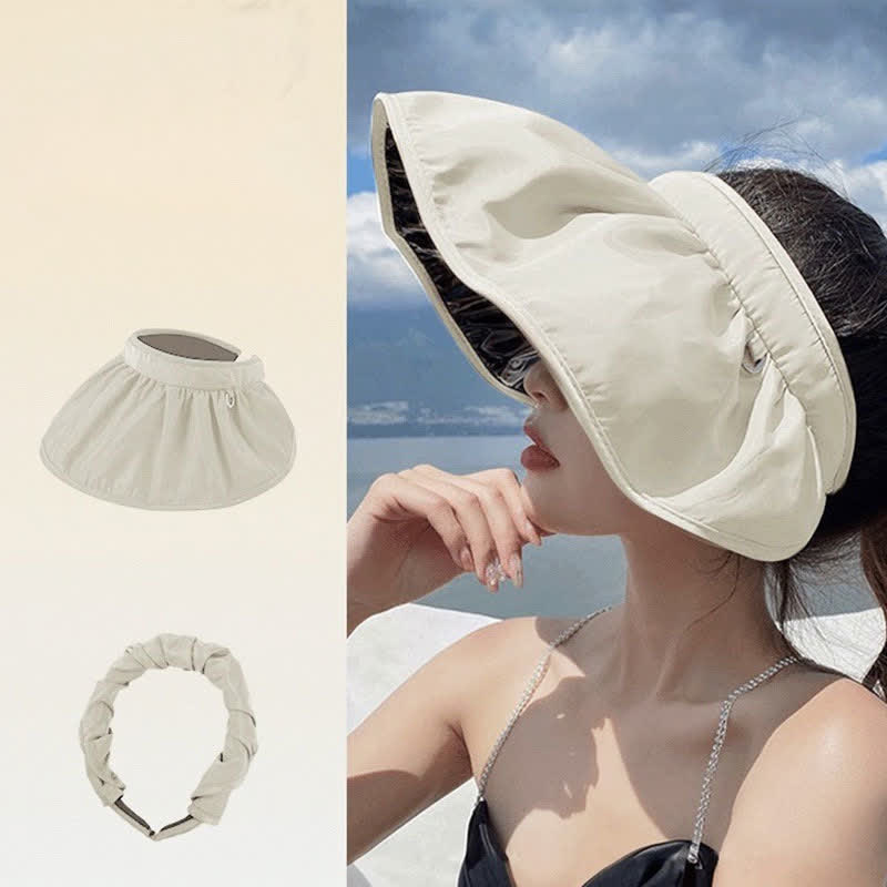 Sonnenhut im Stirnband-Stil mit offener Oberseite und breiter Krempe - image 0