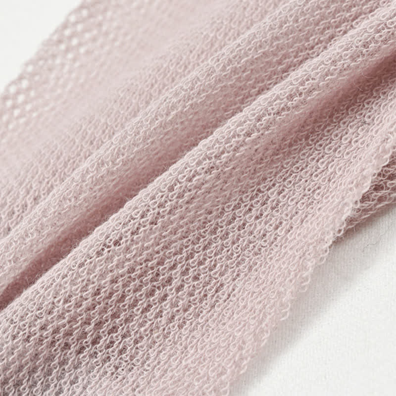 Ultradünne, atmungsaktive, einfarbige Netzsocken (8 Paar)