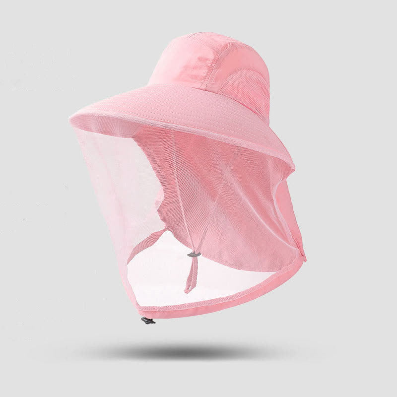 Sonnenschutz-Atmungsaktiver Bucket Hat mit breiter Krempe - Rosa - Einheitsgröße - image 6