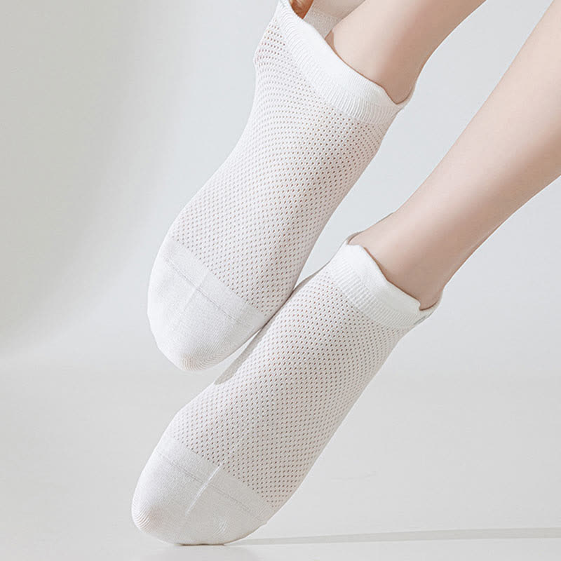 Dünne, schweißabsorbierende, atmungsaktive Söckchen aus Netzstoff aus Baumwolle (6 Paar)