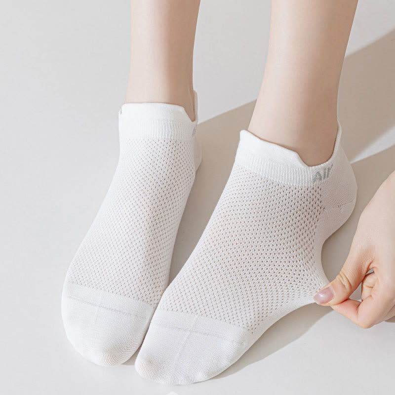 Dünne, schweißabsorbierende, atmungsaktive Söckchen aus Netzstoff aus Baumwolle (6 Paar)