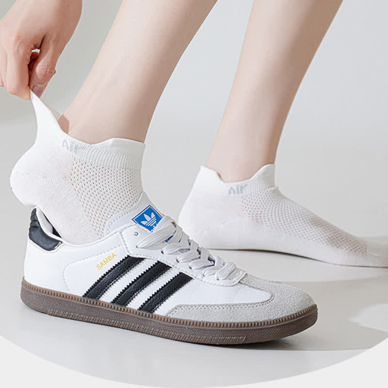 Dünne, schweißabsorbierende, atmungsaktive Söckchen aus Netzstoff aus Baumwolle (6 Paar)