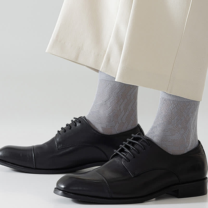 Dünne, atmungsaktive Mesh-Viertel-Socken mit kühlem Tragegefühl (5 Paar)