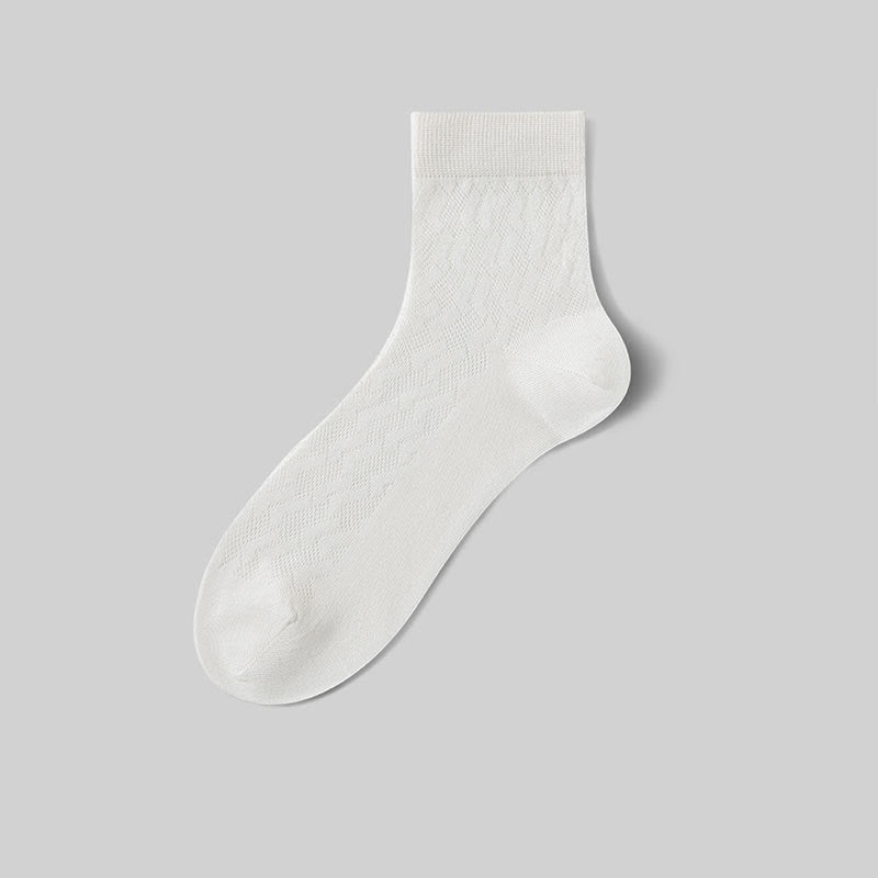 Dünne, atmungsaktive Mesh-Viertel-Socken mit kühlem Tragegefühl (5 Paar)