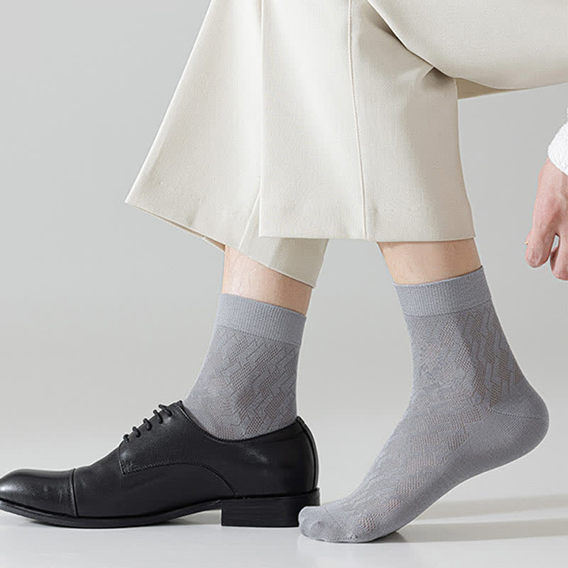 Dünne, atmungsaktive Mesh-Viertel-Socken mit kühlem Tragegefühl (5 Paar)