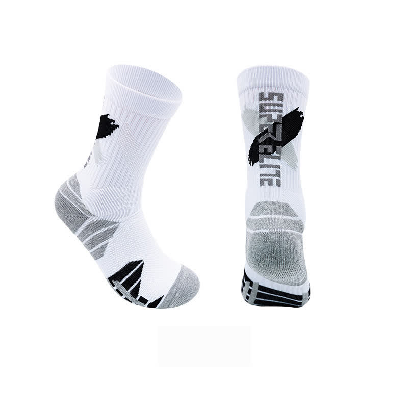Gepolsterte Basketball-Viertel-Socken mit Farbblock-Muster (7 Paar)