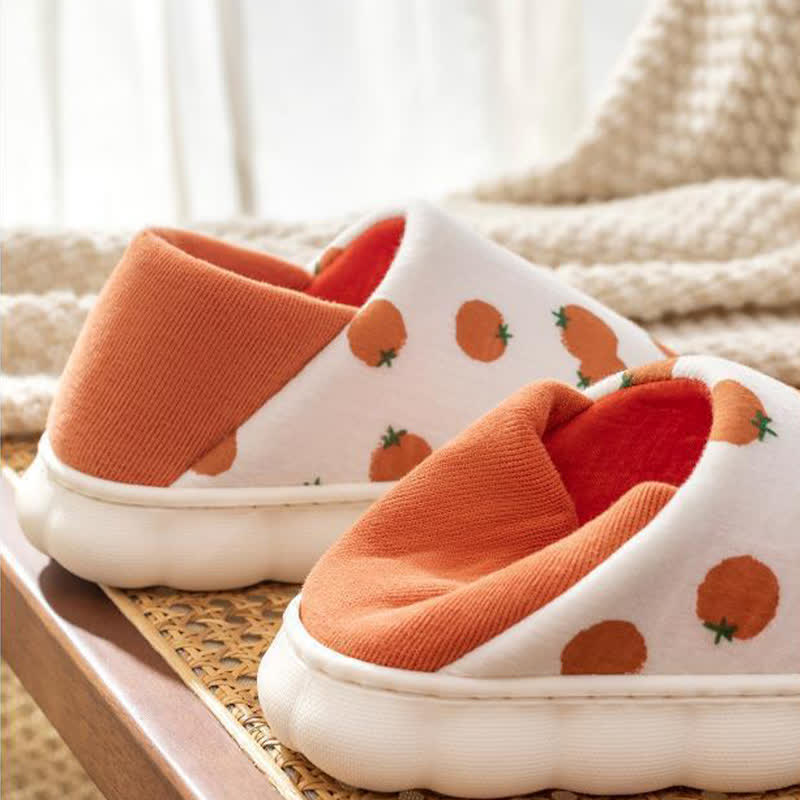 Hausschuhe mit Cartoon-Print, dicker Sohle und geschlossener Rückseite - image 6