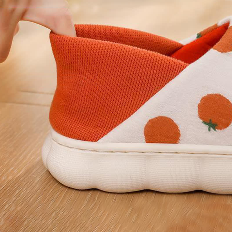 Hausschuhe mit Cartoon-Print, dicker Sohle und geschlossener Rückseite - image 7