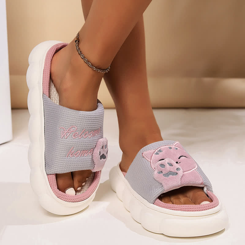 Niedliche Hausschuhe mit Cartoon-Kätzchen - image 9