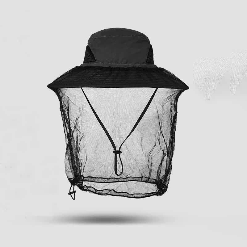 Sonnenschutz- und Anti-Mücken-Eimerhut für den Außenbereich - Dunkelgrau - Einheitsgröße - image 6