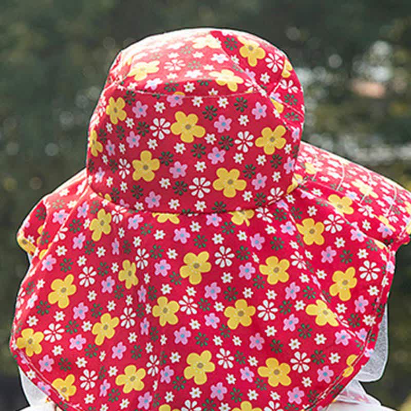 Outdoor-Bucket-Hut mit breiter Krempe und Blumenmuster - image 3