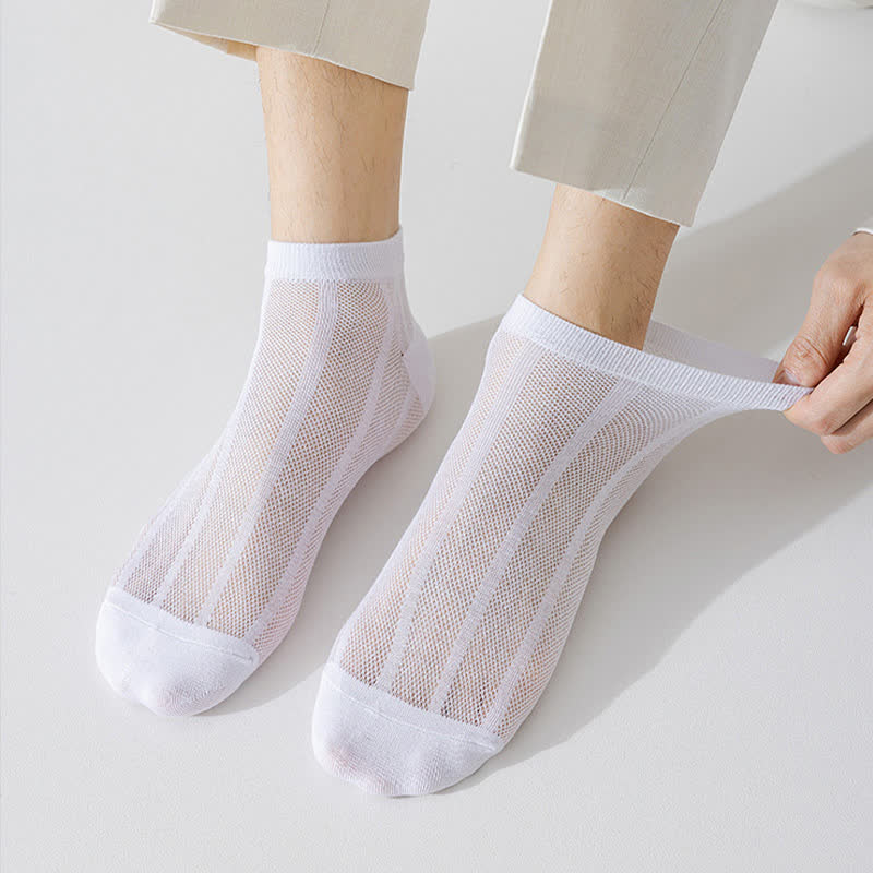 Einfarbige, dünne, atmungsaktive, schweißabsorbierende Socken (5 Paar)