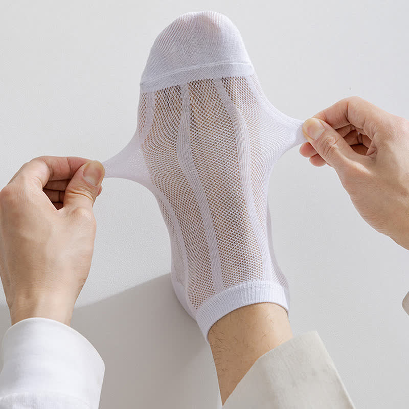 Einfarbige, dünne, atmungsaktive, schweißabsorbierende Socken (5 Paar)
