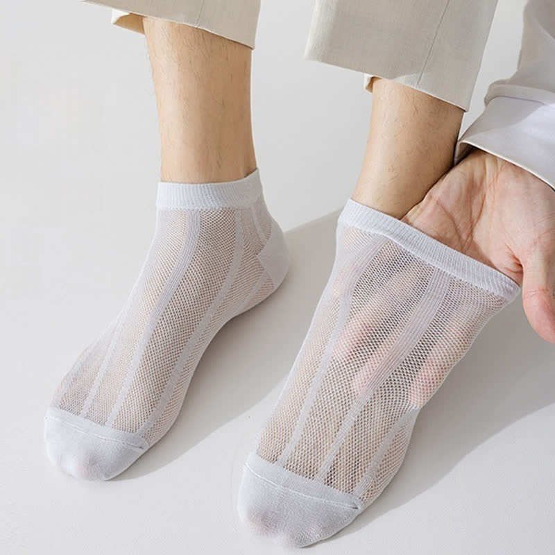 Einfarbige, dünne, atmungsaktive, schweißabsorbierende Socken (5 Paar)