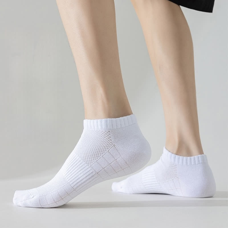 Leichte, atmungsaktive Mesh-Socken in Übergröße, einfarbig, Füßlinge (6 Paar)