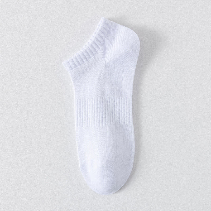 Leichte, atmungsaktive Mesh-Socken in Übergröße, einfarbig, Füßlinge (6 Paar)