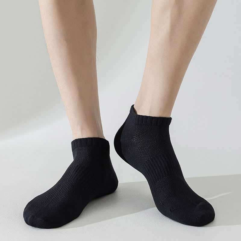 Leichte, atmungsaktive Mesh-Socken in Übergröße, einfarbig, Füßlinge (6 Paar)
