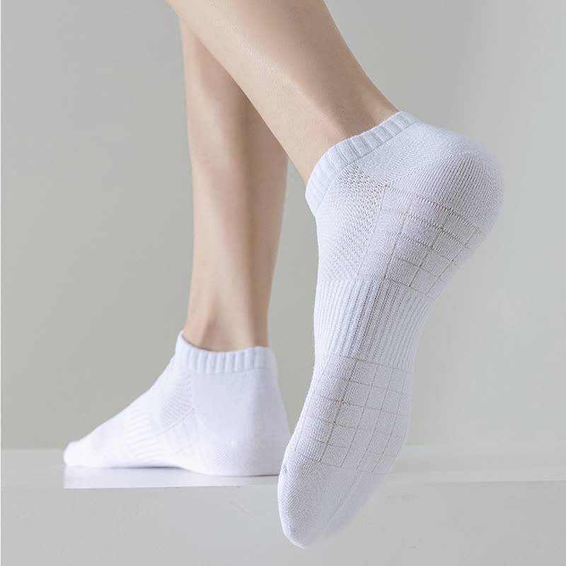 Leichte, atmungsaktive Mesh-Socken in Übergröße, einfarbig, Füßlinge (6 Paar)