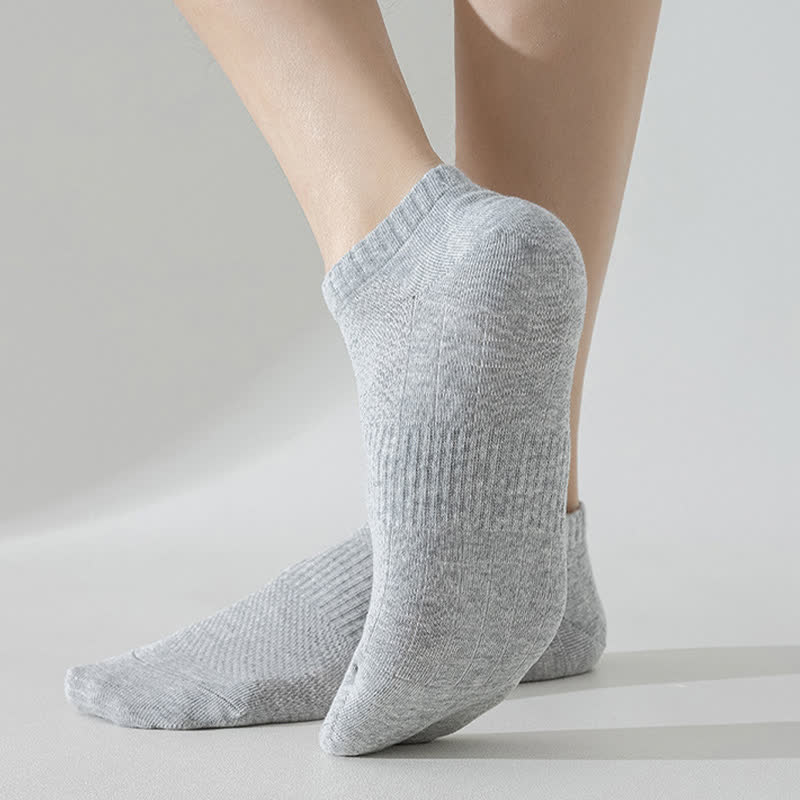 Leichte, atmungsaktive Mesh-Socken in Übergröße, einfarbig, Füßlinge (6 Paar)