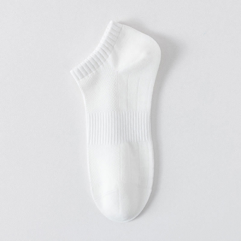 Leichte, atmungsaktive Mesh-Socken in Übergröße, einfarbig, Füßlinge (6 Paar)