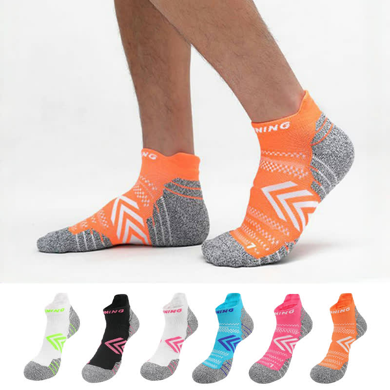 Atmungsaktive Sportsöckchen mit Pfeilmotiv in leuchtenden Farben (6 Paar)