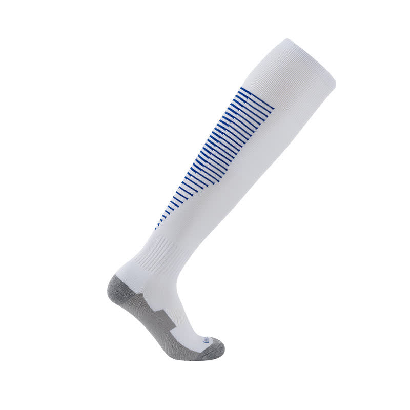 Schweißabsorbierende kniehohe Sport-Fußballsocken (5 Paar)