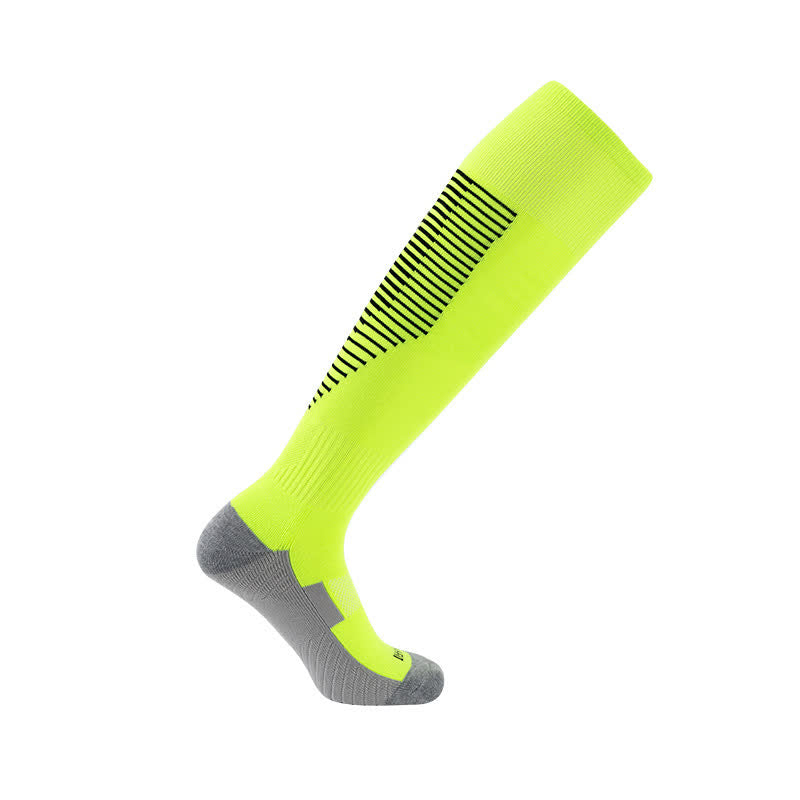 Schweißabsorbierende kniehohe Sport-Fußballsocken (5 Paar)