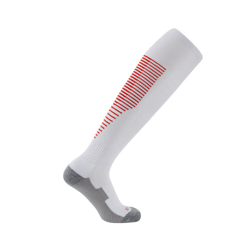 Schweißabsorbierende kniehohe Sport-Fußballsocken (5 Paar)