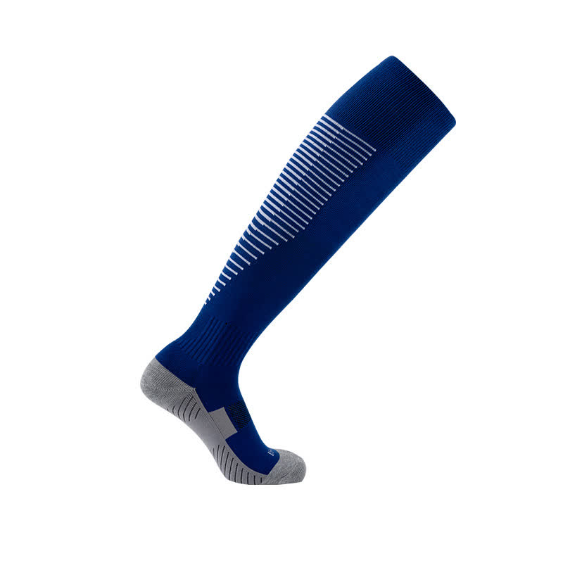Schweißabsorbierende kniehohe Sport-Fußballsocken (5 Paar)