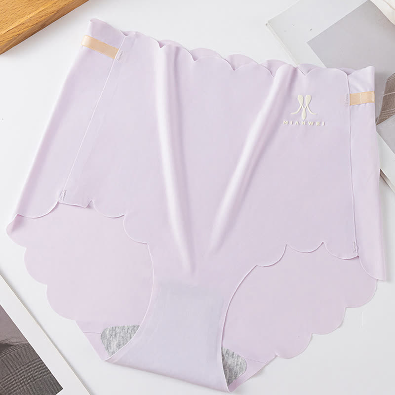 Nahtlose Slips aus Eisseide mit hoher Taille (3er-Pack)