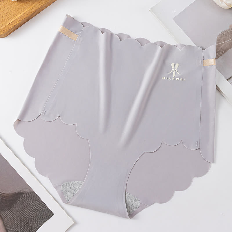 Nahtlose Slips aus Eisseide mit hoher Taille (3er-Pack) - Grau - 3XL - image 12