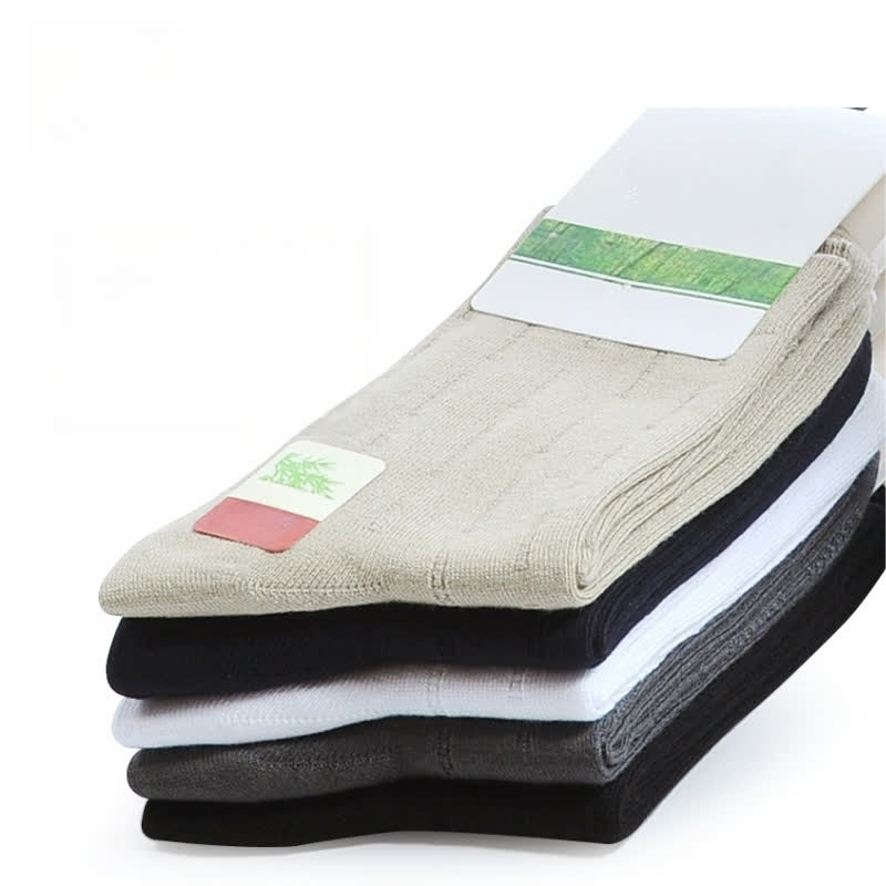 Schweißabsorbierende, bequeme Socken aus Bambusfaser (5 Paar)