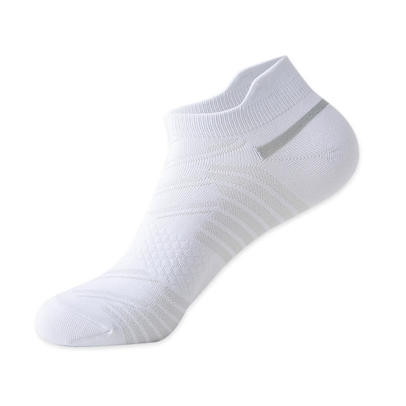 Gestreifte, atmungsaktive Sport-Kompressionssocken (6 Paar) - Weiß - EU39-44 (US6-10) - image 14