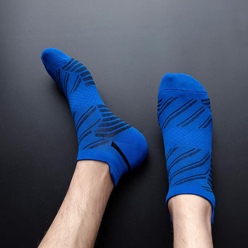 Gestreifte, atmungsaktive Sport-Kompressionssocken (6 Paar)