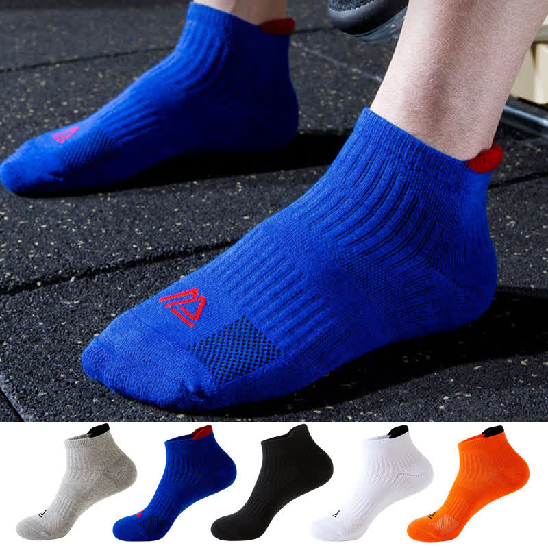 Einfarbige, atmungsaktive, schweißableitende Sportsocken (5 Paar)