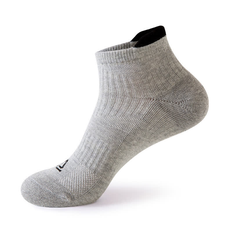 Einfarbige, atmungsaktive, schweißableitende Sportsocken (5 Paar)